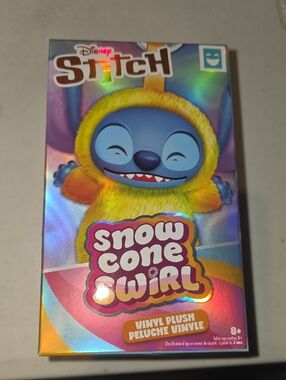 Disney Stitch, Snow Cone Swirl Plush, NOT Is But Like Labubu, Openned